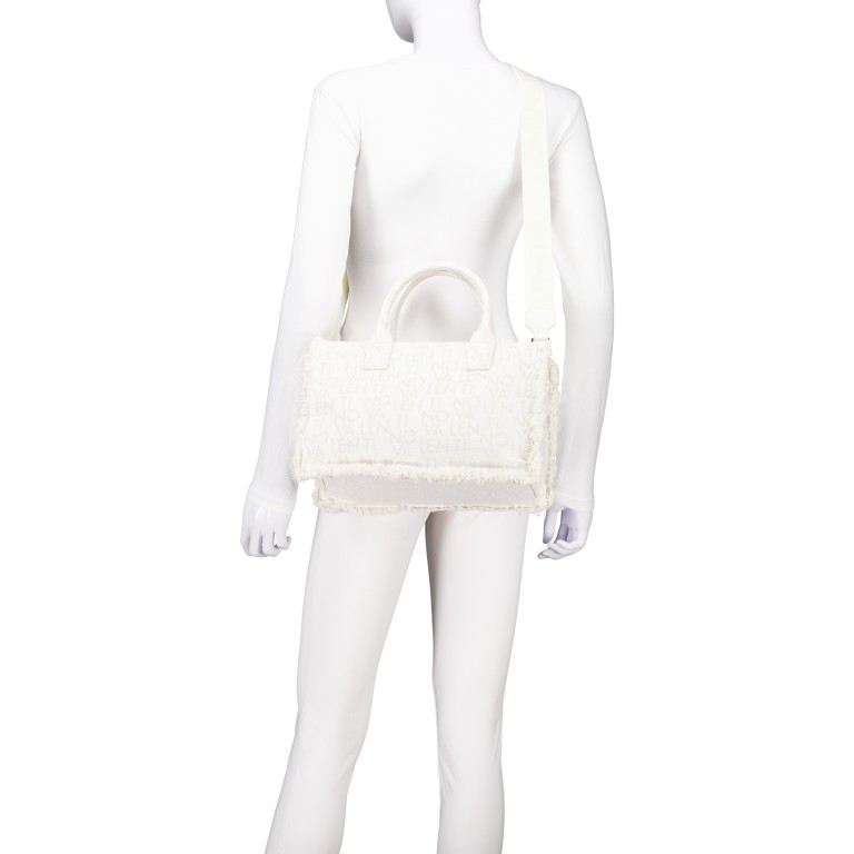 Handtasche Shyla Bianco, Farbe: weiß, Marke: Valentino Bags, EAN: 8051941105707, Abmessungen in cm: 31x22x13, Bild 6 von 7