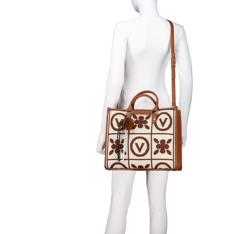 Shopper Tyle Cuoio Multicolor, Farbe: cognac, Marke: Valentino Bags, EAN: 8051941109729, Abmessungen in cm: 35.5x30x16, Bild 5 von 6