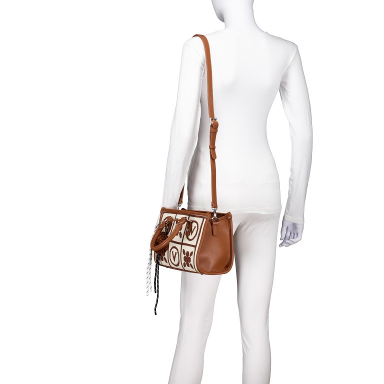 Handtasche Tyle Cuoio Multicolor, Farbe: cognac, Marke: Valentino Bags, EAN: 8051941109736, Abmessungen in cm: 25.3x18.5x13, Bild 5 von 7