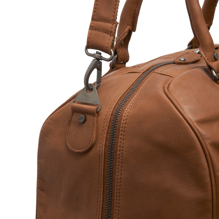 Reisetasche Liam Cognac, Farbe: cognac, Marke: The Chesterfield Brand, EAN: 8717505047837, Abmessungen in cm: 46x28x27, Bild 7 von 8