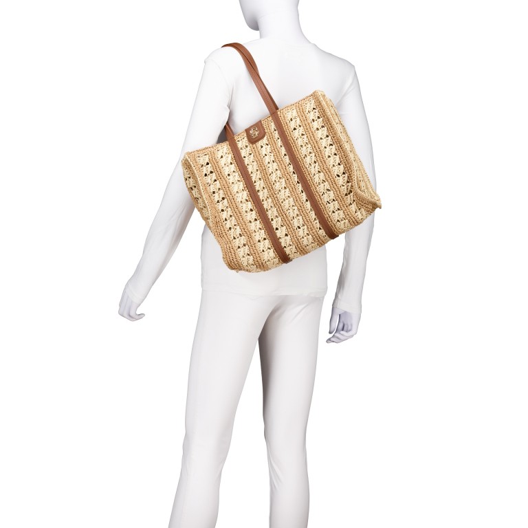 Korbtasche Beyond Tote RF Open White, Farbe: cognac, Marke: BOSS, EAN: 4063548829225, Abmessungen in cm: 40x27x15.5, Bild 4 von 5