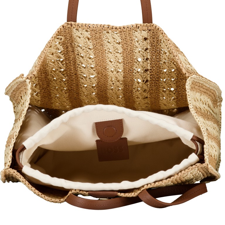 Korbtasche Beyond Tote RF Open White, Farbe: cognac, Marke: BOSS, EAN: 4063548829225, Abmessungen in cm: 40x27x15.5, Bild 5 von 5