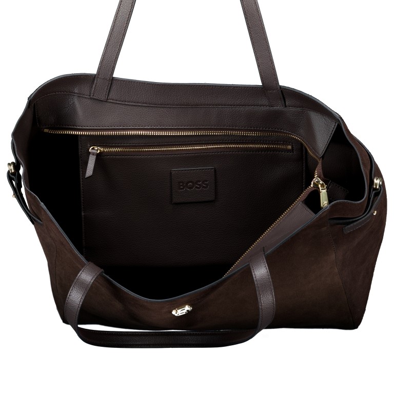 Shopper Beyond Tote Dark Brown, Farbe: braun, Marke: BOSS, EAN: 4063548829263, Abmessungen in cm: 36x33x16, Bild 5 von 5