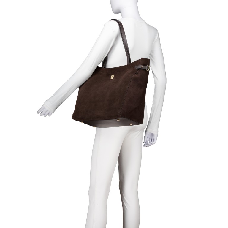 Shopper Beyond Tote Dark Brown, Farbe: braun, Marke: BOSS, EAN: 4063548829263, Abmessungen in cm: 36x33x16, Bild 4 von 5