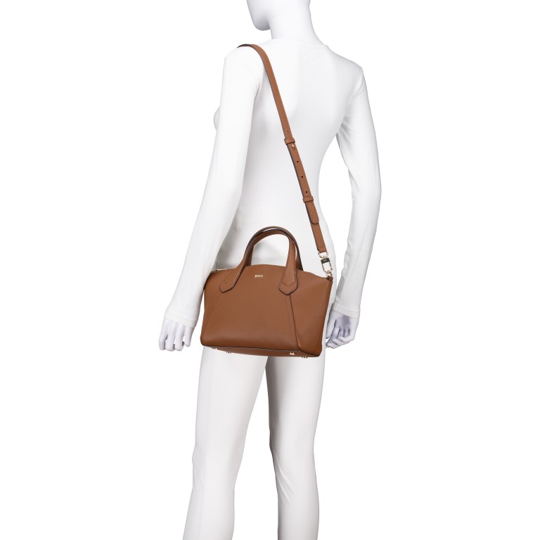 Handtasche Lenah Zip Tote S Medium Brown, Farbe: cognac, Marke: BOSS, EAN: 4063548829294, Abmessungen in cm: 23.5x19x11, Bild 5 von 7