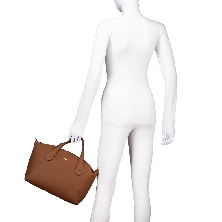 Handtasche Lenah Zip Tote M Medium Brown, Farbe: cognac, Marke: BOSS, EAN: 4063548829928, Abmessungen in cm: 32.5x25x15.5, Bild 4 von 7