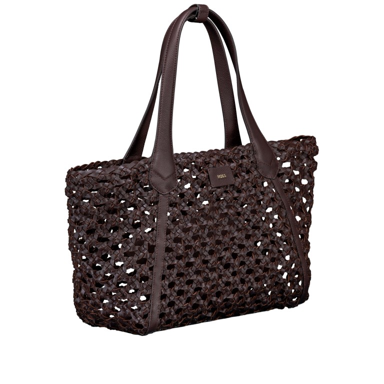 Shopper Lenah Tote W mit Reißverschlussetui Dark Brown, Farbe: braun, Marke: BOSS, EAN: 4063548829508, Abmessungen in cm: 33x27.5x13, Bild 2 von 5