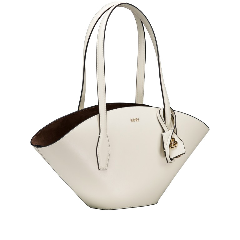 Shopper Numah Chapelier Tote Open White, Farbe: weiß, Marke: BOSS, EAN: 4063548829522, Abmessungen in cm: 15x20x10.5, Bild 2 von 5