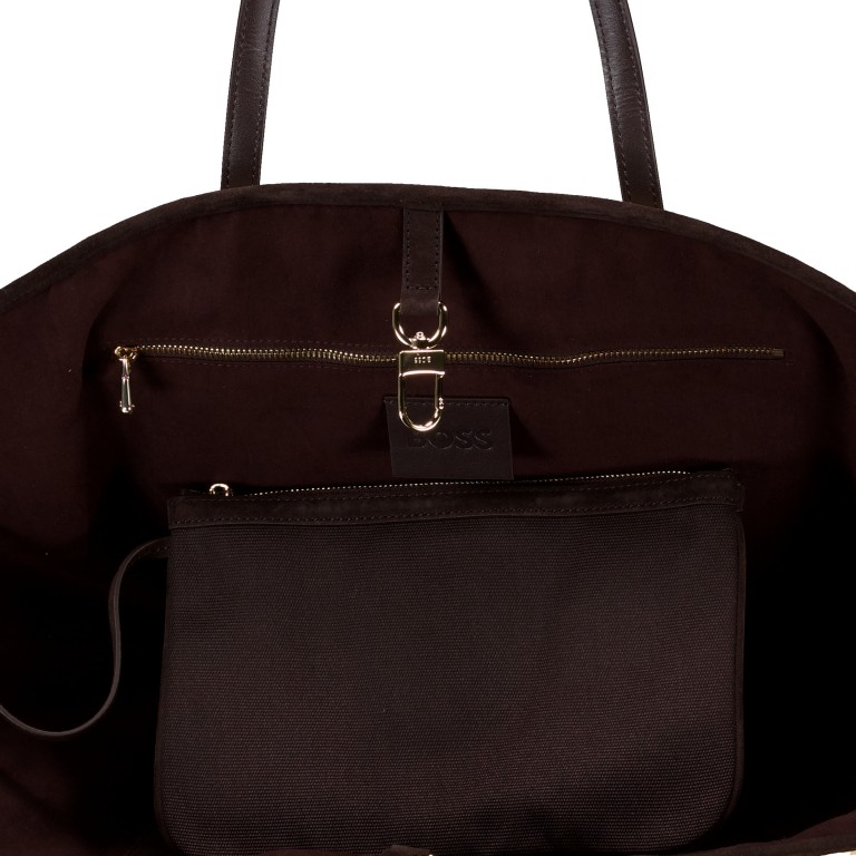 Shopper Numah Tote Maxi Open White, Farbe: cognac, Marke: BOSS, EAN: 4063548829393, Abmessungen in cm: 26x33x15.5, Bild 5 von 5