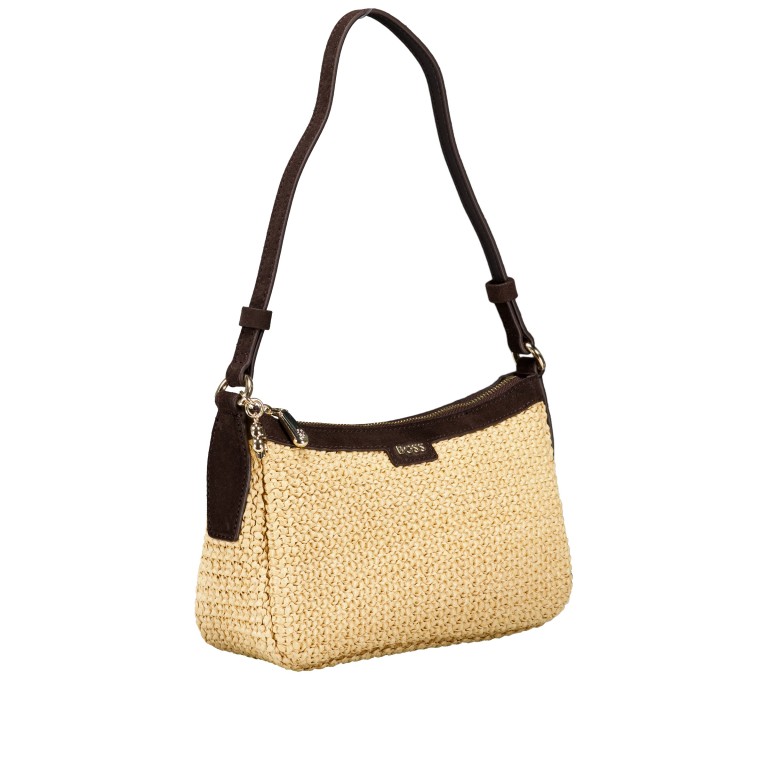 Tasche Numah Hobo Open White, Farbe: cognac, Marke: BOSS, EAN: 4063548829409, Abmessungen in cm: 22.5x14x6.5, Bild 2 von 6