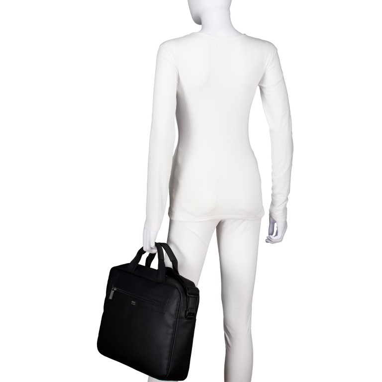 Aktentasche Lewys Document Case Black, Farbe: schwarz, Marke: BOSS, EAN: 4063548834120, Abmessungen in cm: 39x30.5x8.5, Bild 4 von 7