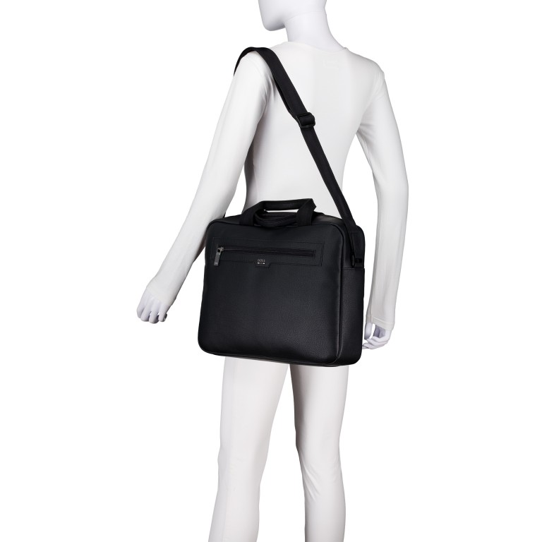 Aktentasche Lewys Document Case Black, Farbe: schwarz, Marke: BOSS, EAN: 4063548834120, Abmessungen in cm: 39x30.5x8.5, Bild 5 von 7