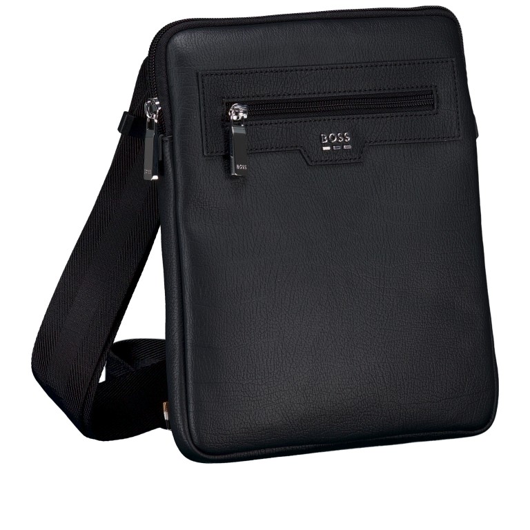 Umhängetasche Lewys Envelope Black, Farbe: schwarz, Marke: BOSS, EAN: 4063548834137, Abmessungen in cm: 21.5x25.5x1.5, Bild 2 von 7