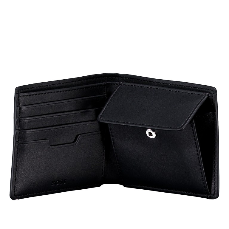 Geldbörse Lewys 4CC-Coin Black, Farbe: schwarz, Marke: BOSS, EAN: 4063548833659, Abmessungen in cm: 11x9.5x2.5, Bild 4 von 4