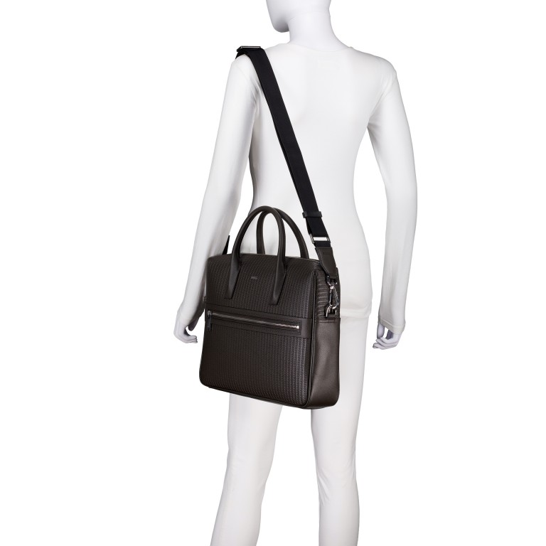 Aktentasche Daxter W Document Case Dark Brown, Farbe: braun, Marke: BOSS, EAN: 4063548834762, Abmessungen in cm: 38x30x8.5, Bild 4 von 6
