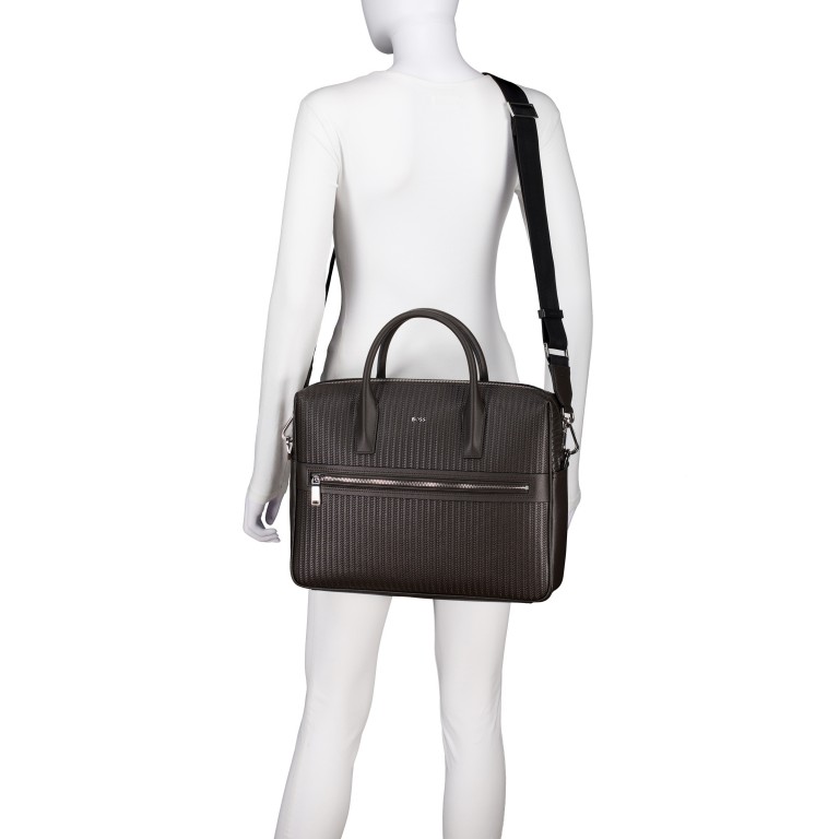 Aktentasche Daxter W Document Case Dark Brown, Farbe: braun, Marke: BOSS, EAN: 4063548834762, Abmessungen in cm: 38x30x8.5, Bild 5 von 6