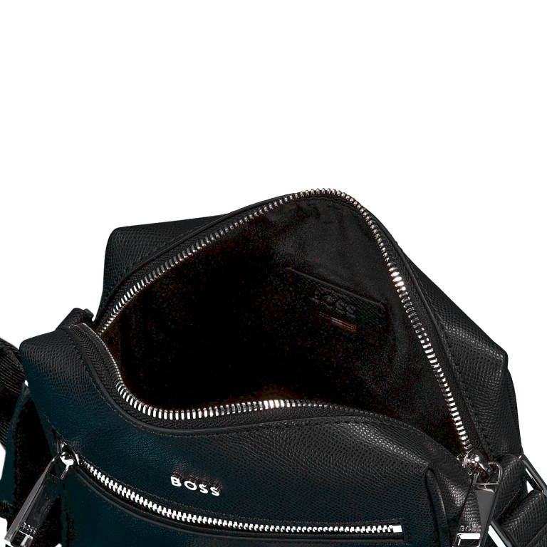 Umhängetasche Daxter Reporter Bag Black, Farbe: schwarz, Marke: BOSS, EAN: 4063551158886, Abmessungen in cm: 19x20x6, Bild 6 von 7