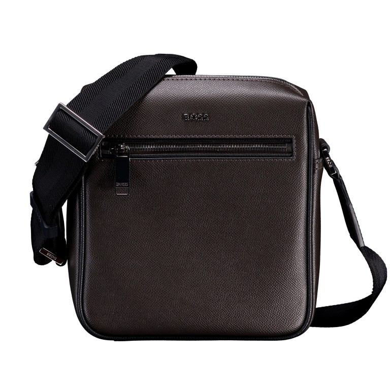 Umhängetasche Daxter Reporter Bag Dark Brown, Farbe: braun, Marke: BOSS, EAN: 4063548834298, Abmessungen in cm: 19x20x6, Bild 1 von 7