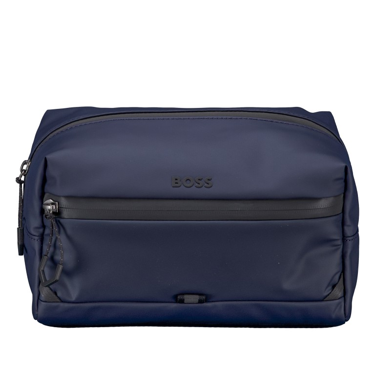 Kulturbeutel Stenson Washbag Dark Blue, Farbe: blau/petrol, Marke: BOSS, EAN: 4063548834373, Abmessungen in cm: 23x14x12, Bild 1 von 5