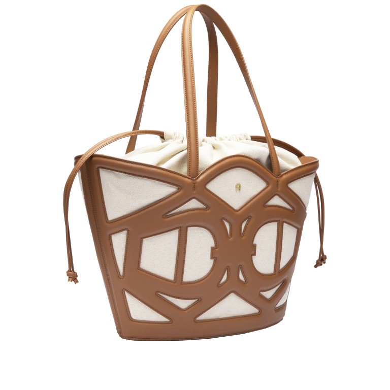 Shopper Azurra M Cognac Brown, Farbe: cognac, Marke: AIGNER, EAN: 4055539682179, Abmessungen in cm: 32x28.5x12, Bild 2 von 4