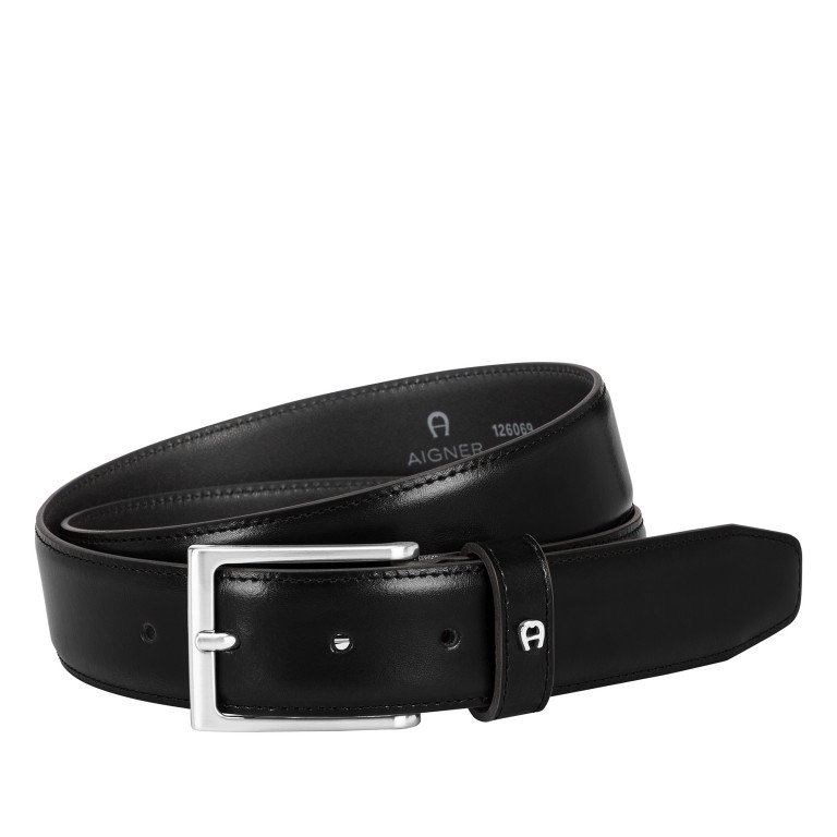 Gürtel Business 126-069 Bundweite 85 CM Black, Farbe: schwarz, Marke: AIGNER, EAN: 4055539677892, Bild 1 von 1