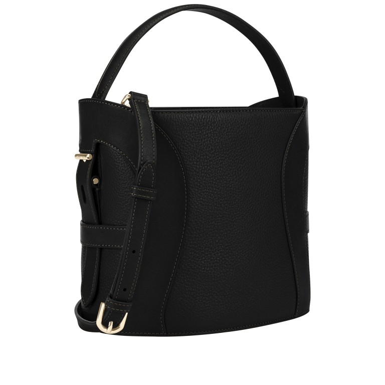 Beuteltasche Deborah S Black, Farbe: schwarz, Marke: AIGNER, EAN: 4055539681288, Abmessungen in cm: 21x19x12.5, Bild 2 von 6
