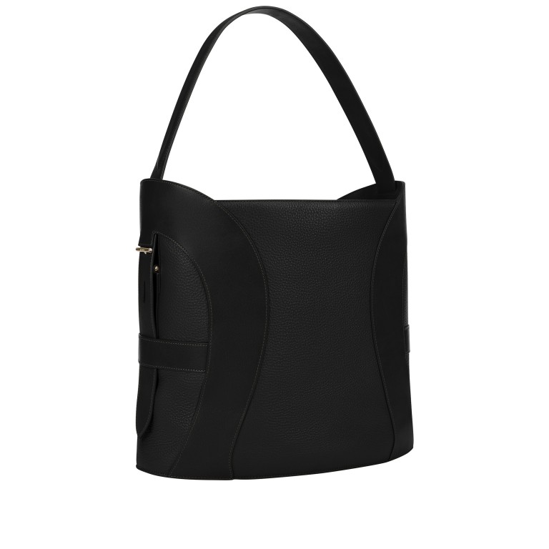 Beuteltasche Deborah L Black, Farbe: schwarz, Marke: AIGNER, EAN: 4055539681325, Abmessungen in cm: 34.8x32.3x19.2, Bild 2 von 4