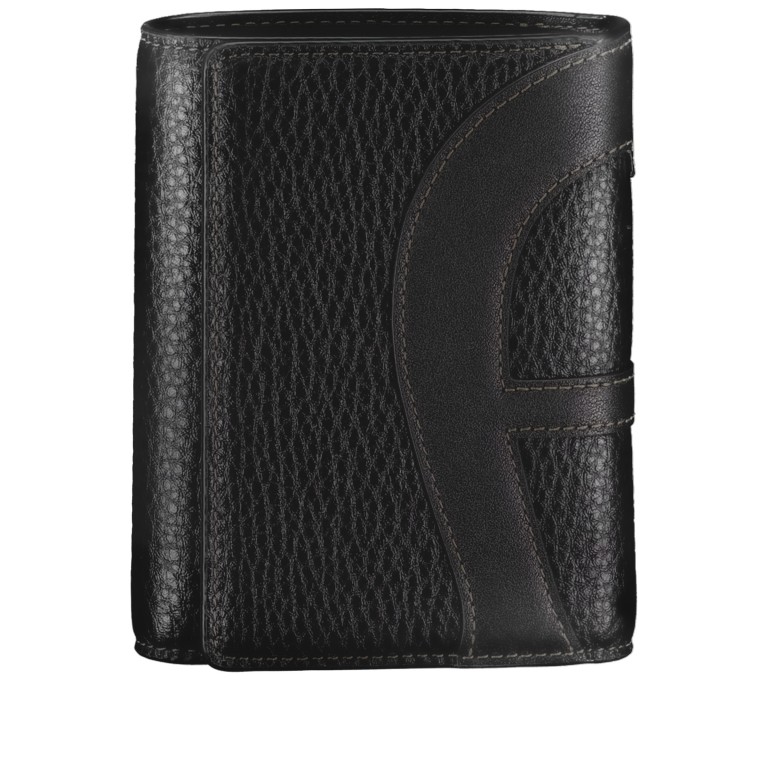 Geldbörse Deborah mit RFID-Schutz Black, Farbe: schwarz, Marke: AIGNER, EAN: 4055539683619, Abmessungen in cm: 12x9.5x2, Bild 1 von 5