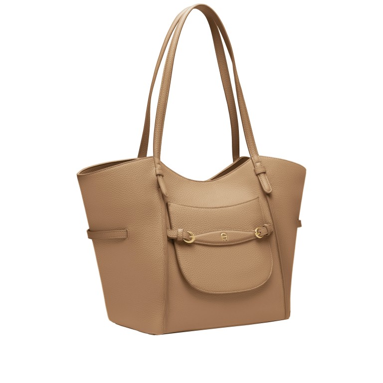 Shopper Cavallo L Oat Beige, Farbe: cognac, Marke: AIGNER, EAN: 4055539682018, Abmessungen in cm: 45x29x14, Bild 2 von 5