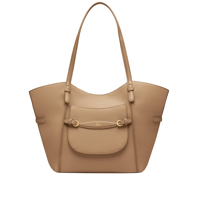 Shopper Cavallo L Oat Beige, Farbe: cognac, Marke: AIGNER, EAN: 4055539682018, Abmessungen in cm: 45x29x14, Bild 1 von 5