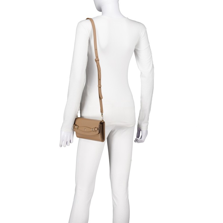 Umhängetasche / Clutch / Portemonnaie Cavallo Wallet on Chain Oat Beige, Farbe: cognac, Marke: AIGNER, EAN: 4055539684920, Abmessungen in cm: 21x11x4, Bild 3 von 5