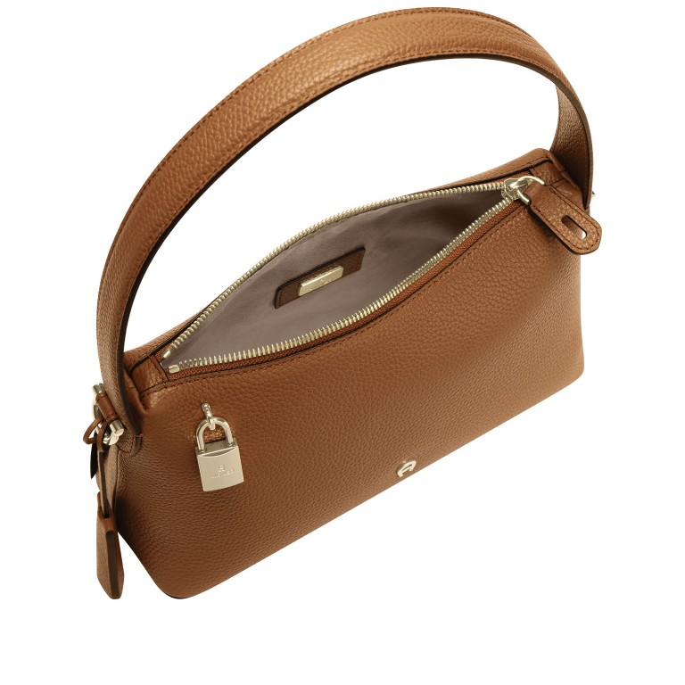 Beuteltasche Delia S Cognac Brown, Farbe: cognac, Marke: AIGNER, EAN: 4055539650666, Abmessungen in cm: 27x15x9, Bild 7 von 9
