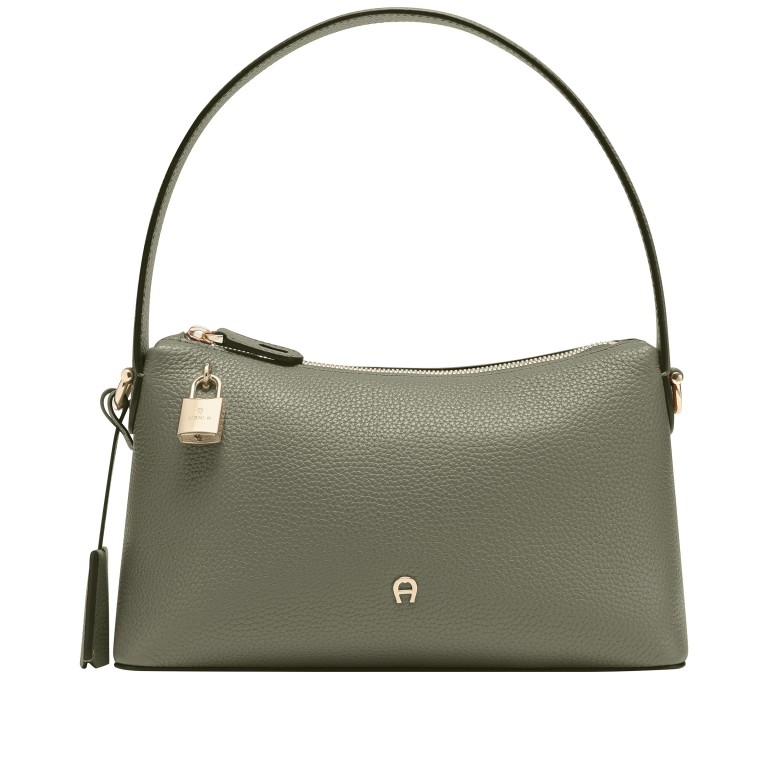 Beuteltasche Delia S Moss Green, Farbe: grün/oliv, Marke: AIGNER, EAN: 4055539681646, Abmessungen in cm: 27x15x9, Bild 8 von 9