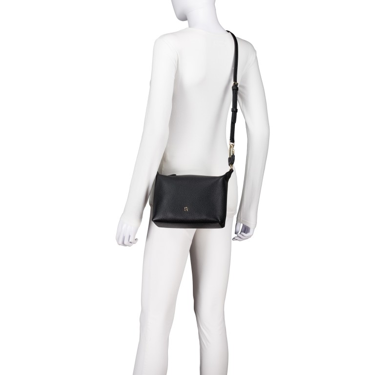 Umhängetasche Fashion Black, Farbe: schwarz, Marke: AIGNER, EAN: 4055539685040, Abmessungen in cm: 22x17x7, Bild 6 von 7