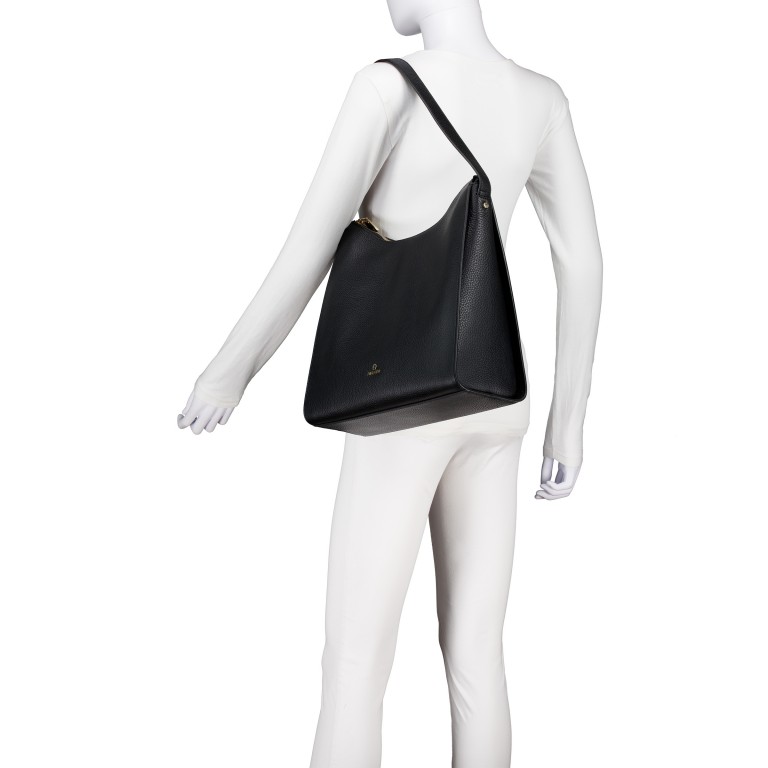 Beuteltasche Ivy L Black Gold, Farbe: schwarz, Marke: AIGNER, EAN: 4055539681769, Abmessungen in cm: 32x33x14, Bild 3 von 4