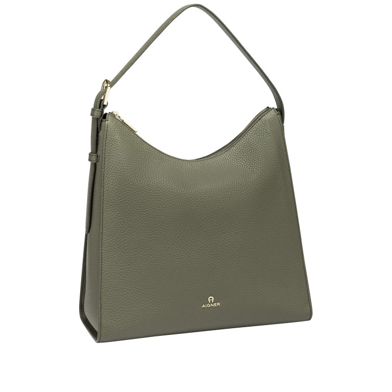 Beuteltasche Ivy L Moss Green, Farbe: grün/oliv, Marke: AIGNER, EAN: 4055539681813, Abmessungen in cm: 32x33x14, Bild 2 von 4