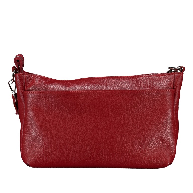 Umhängetasche Weinrot, Farbe: rot/weinrot, Marke: Hausfelder Manufaktur, EAN: 4065646028623, Abmessungen in cm: 27x17x11, Bild 3 von 8