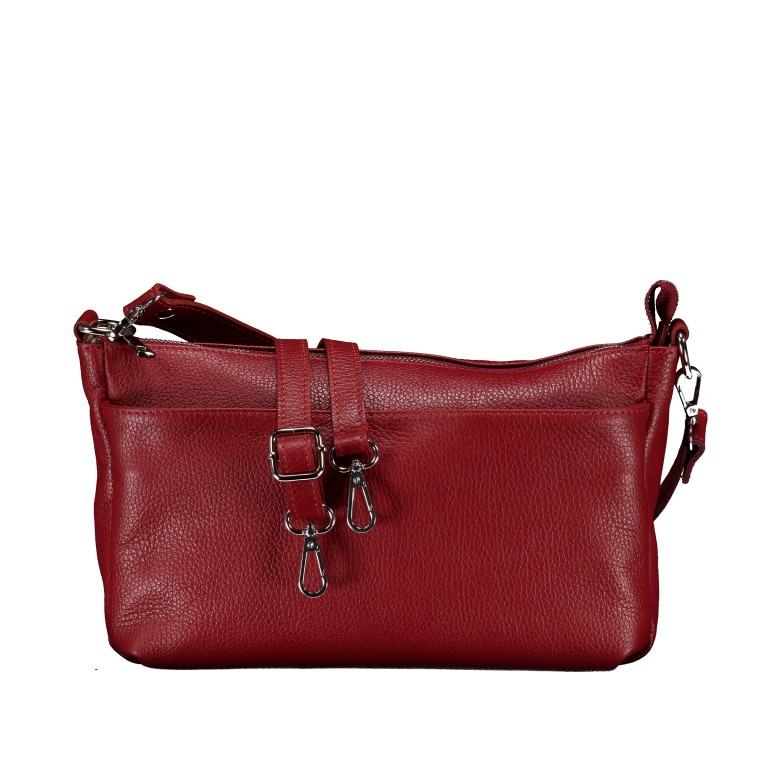 Umhängetasche Weinrot, Farbe: rot/weinrot, Marke: Hausfelder Manufaktur, EAN: 4065646028623, Abmessungen in cm: 27x17x11, Bild 1 von 8