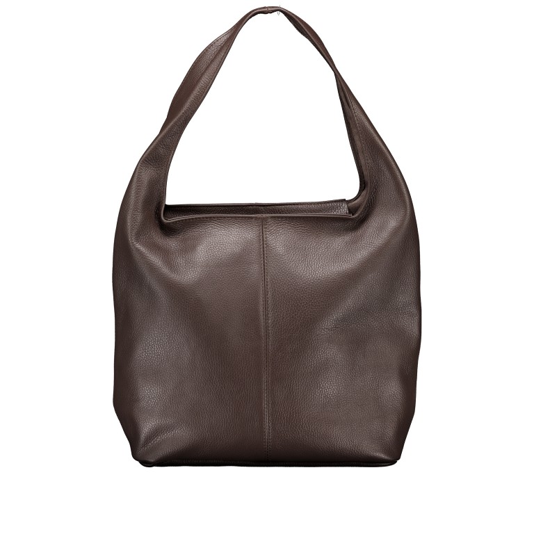 Beuteltasche Dollaro Dunkelbraun, Farbe: braun, Marke: Hausfelder Manufaktur, EAN: 4065646028692, Abmessungen in cm: 33.5x32.5x16, Bild 1 von 5