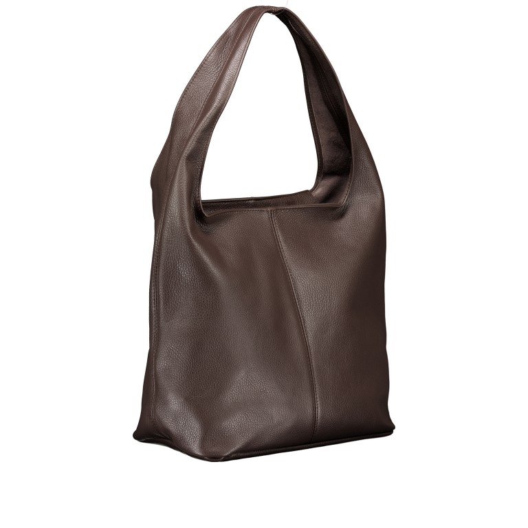 Beuteltasche Dollaro Dunkelbraun, Farbe: braun, Marke: Hausfelder Manufaktur, EAN: 4065646028692, Abmessungen in cm: 33.5x32.5x16, Bild 2 von 5