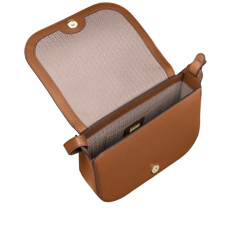 Umhängetasche Pura M Cognac Brown, Farbe: cognac, Marke: AIGNER, EAN: 4055539648137, Abmessungen in cm: 26x19x9, Bild 5 von 5