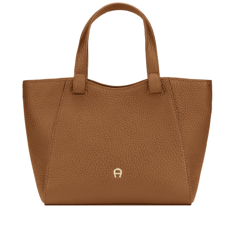 Shopper Pura S Cognac Brown, Farbe: cognac, Marke: AIGNER, EAN: 4055539682032, Abmessungen in cm: 19.5x17x10, Bild 1 von 6
