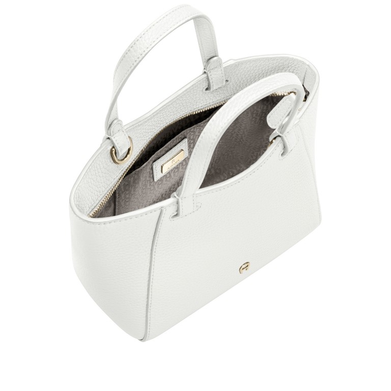 Shopper Pura S Cotton White, Farbe: weiß, Marke: AIGNER, EAN: 4055539682056, Abmessungen in cm: 19.5x17x10, Bild 6 von 6
