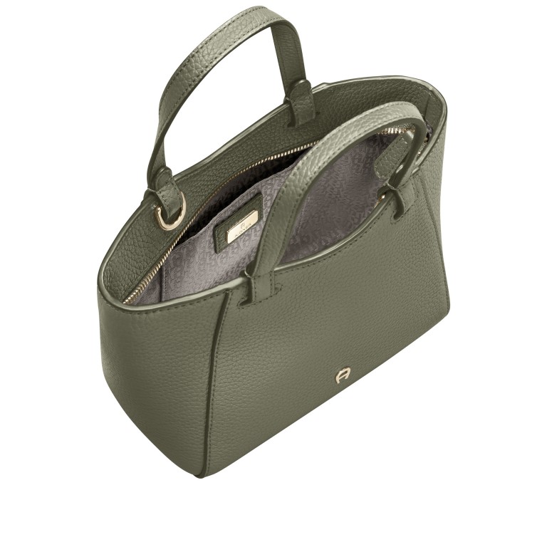 Shopper Pura S Moss Green, Farbe: grün/oliv, Marke: AIGNER, EAN: 4055539682063, Abmessungen in cm: 19.5x17x10, Bild 6 von 6