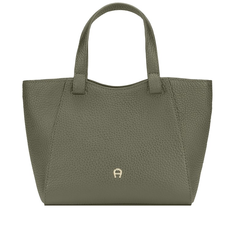 Shopper Pura S Moss Green, Farbe: grün/oliv, Marke: AIGNER, EAN: 4055539682063, Abmessungen in cm: 19.5x17x10, Bild 1 von 6