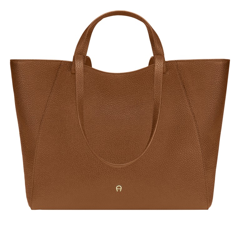 Shopper Pura L Cognac Brown, Farbe: cognac, Marke: AIGNER, EAN: 4055539682087, Abmessungen in cm: 35x30x14, Bild 1 von 5