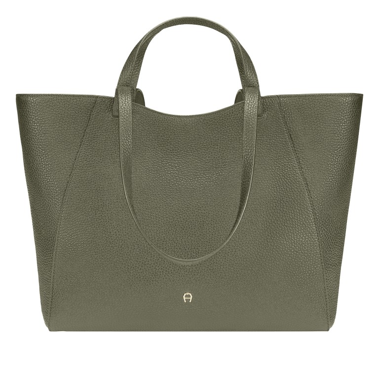 Shopper Pura L Moss Green, Farbe: grün/oliv, Marke: AIGNER, EAN: 4055539682117, Abmessungen in cm: 35x30x14, Bild 1 von 5