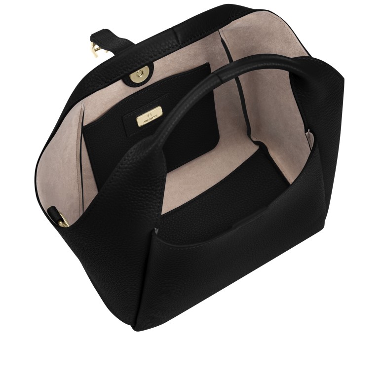 Beuteltasche Zaira S Black, Farbe: schwarz, Marke: AIGNER, EAN: 4055539681868, Abmessungen in cm: 20x17.5x12.5, Bild 3 von 6