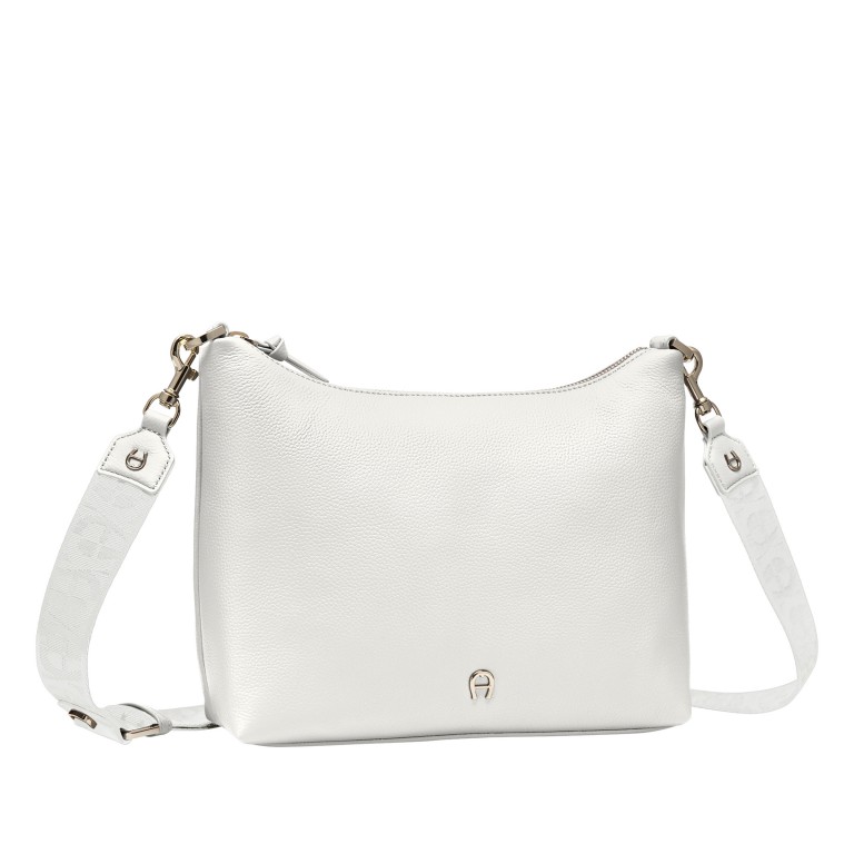 Beuteltasche Zita S Cotton White, Farbe: weiß, Marke: AIGNER, EAN: 4055539679216, Abmessungen in cm: 30x22x9, Bild 2 von 6