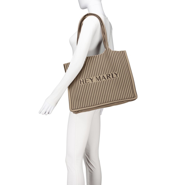 Shopper Casual Signature Bag mit herausnehmbarem Etui Mocha Coffee, Farbe: braun, Marke: Hey Marly, EAN: 4262484658450, Abmessungen in cm: 42x32x14, Bild 5 von 6
